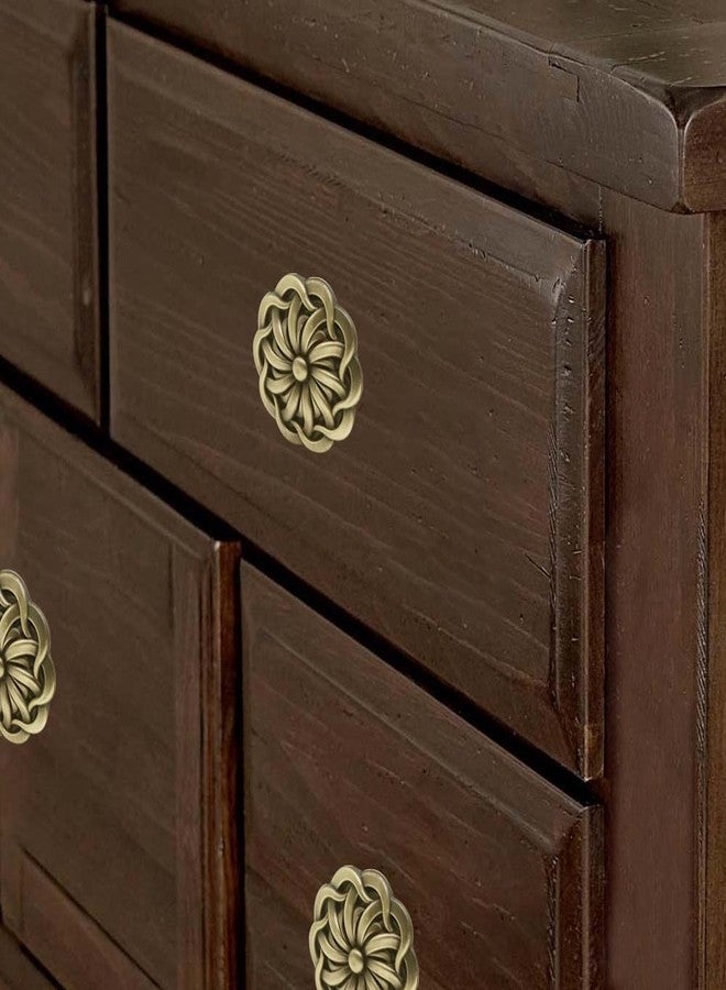 HYDERON Antique Brass Cabinet Knobs for Wardrobe, Cupboard, and Drawers - Ideal for Kitchen, Bedroom, Office, and Home Décor (Knob_S-170) (2 Pcs) - Image 5